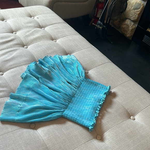 Queen of Sparkles Aqua Blue Swing Shorts Size XS - Picture 7 of 9